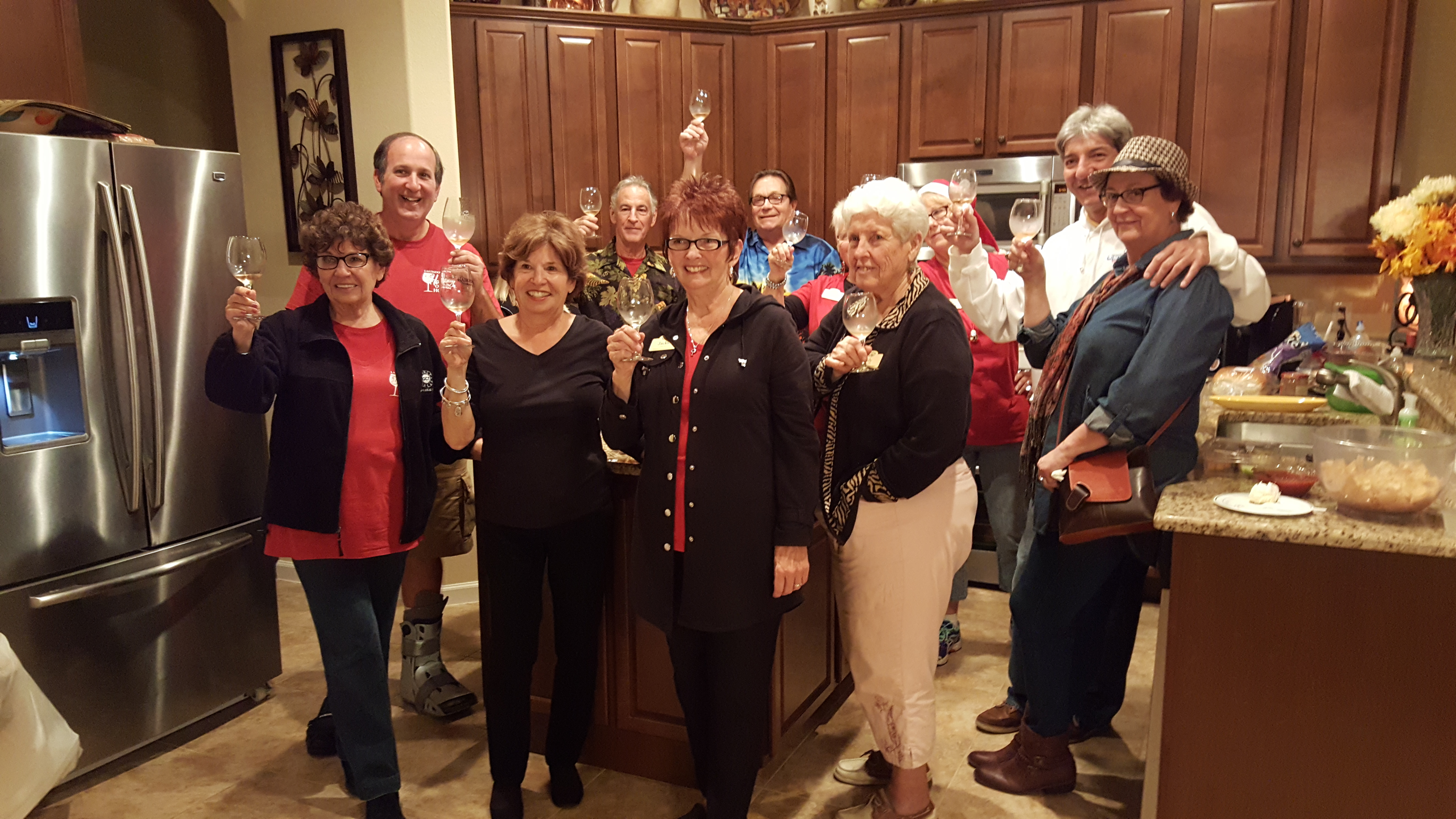 Guests enjoying an evening tasting
